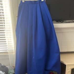 Blacktie oleg Cassini x neiman marcus blue pleated skirt
